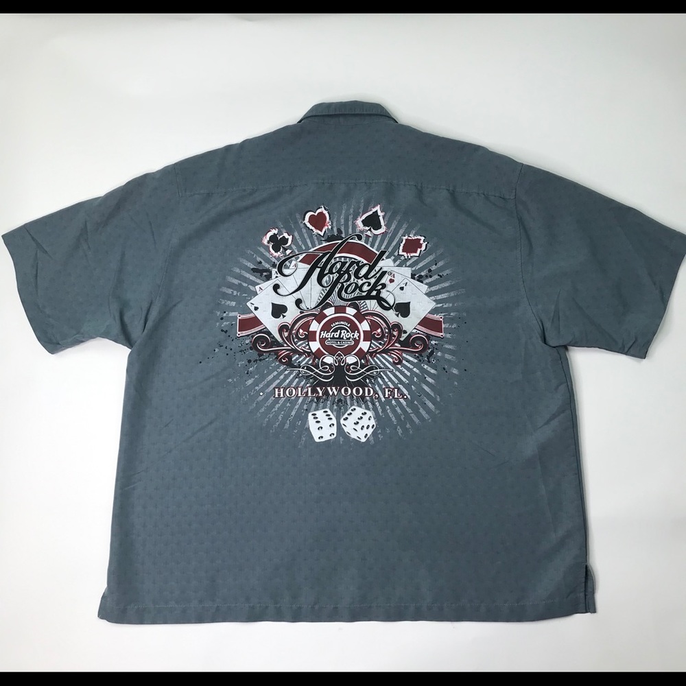 Hard Rock Hotel Hollywood Florida Button-up Mens Shirt Size XXL